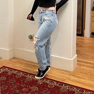 American eagle highest rise 90s boyfriend petite jeanS